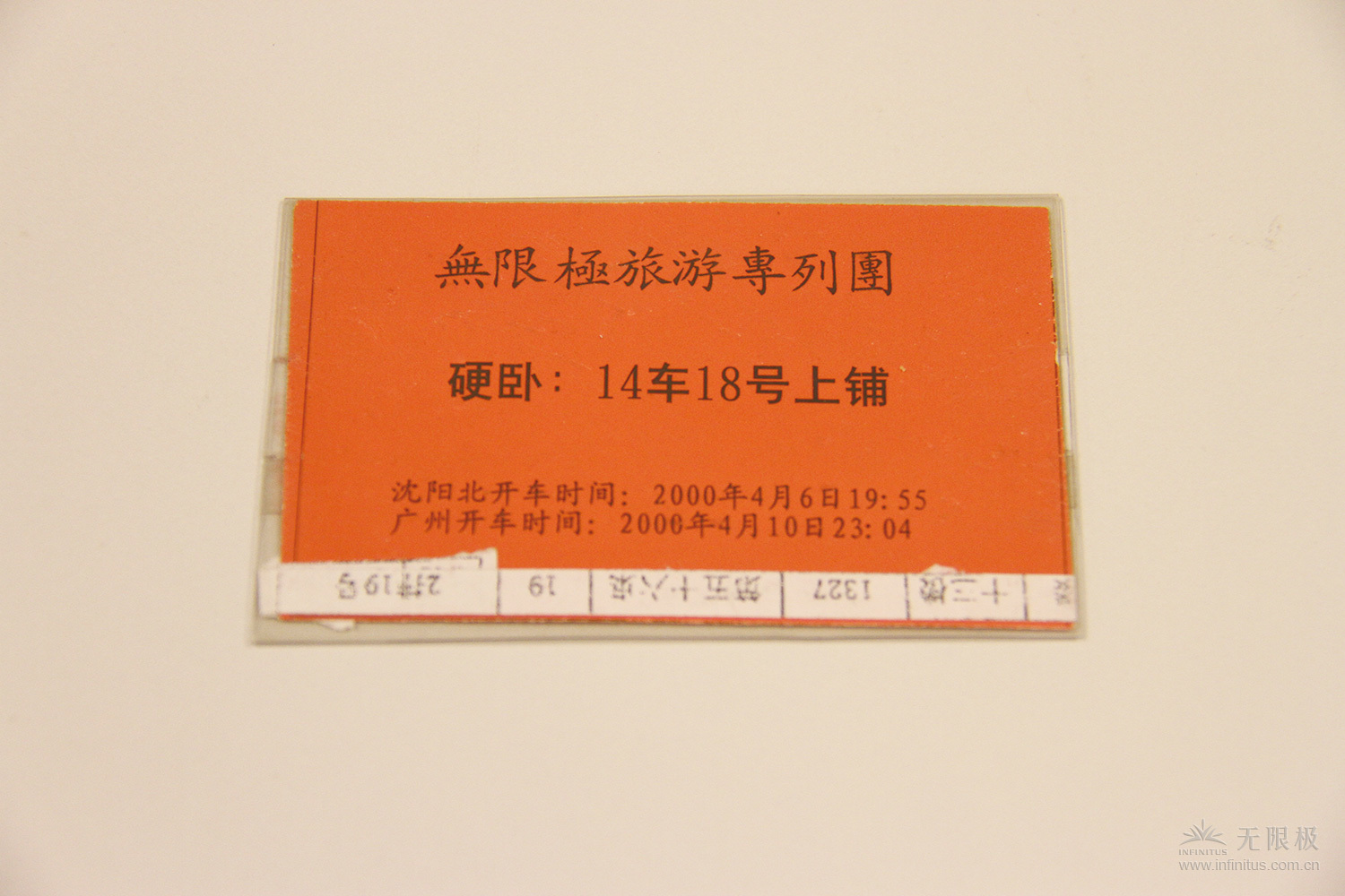 伙伴手里还保存这次销售年会569vip威尼斯游戏旅游专列团的车票。